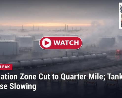 Fostoria News Chemical leak in Toledo with evacuation zone reduced to half mile.